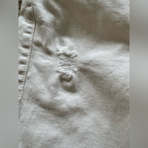 FRAME Le High Straight White Fray Jeans Size 28 - Picture 3 of 15